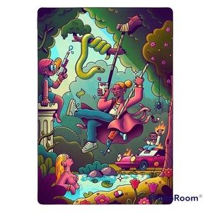 Authentic RhymezLikeDimez Painting Certificate of Authenticity Inc. 1:100 rare